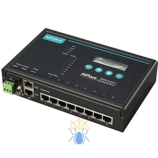 Ethernet сервер последовательных интерфейсов MOXA NPort 5650-8-DT-J w/o adaptor фото 3