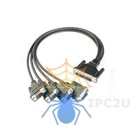Разветвительный кабель RS-232/422/485 MOXA CBL-M44M9x4-50 (POS) фото
