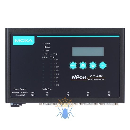 Ethernet сервер последовательных интерфейсов MOXA NPort 5610-8-DT w/o adaptor фото 2