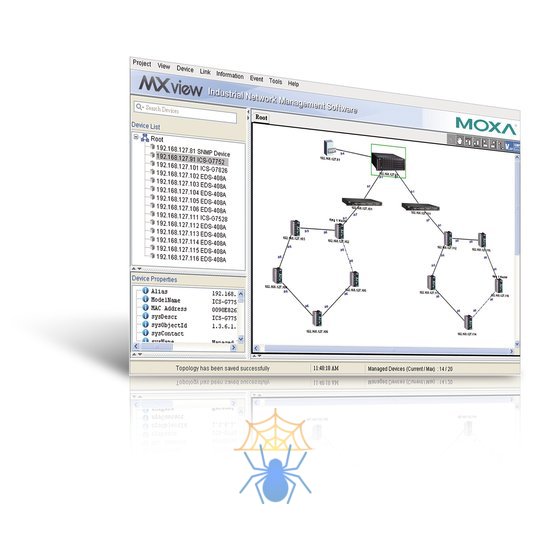 Программное обеспечение для управления сетью MOXA MXview-2000 фото