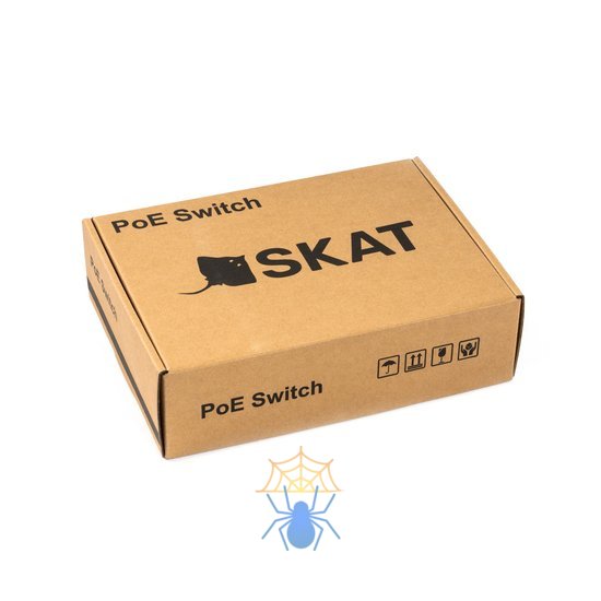 SKAT PoE-5E-1S UPS бесперебойный POE коммутатор, мощность 120Вт, порты: 5-Ethernet, 1-Uplink фото 3