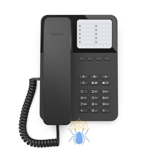 Телефон проводной Gigaset DESK400 черный S30054-H6538-S301 фото