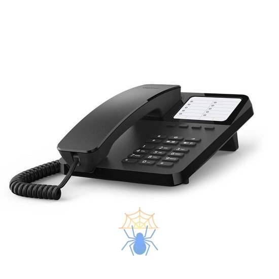 Телефон проводной Gigaset DESK400 черный S30054-H6538-S301