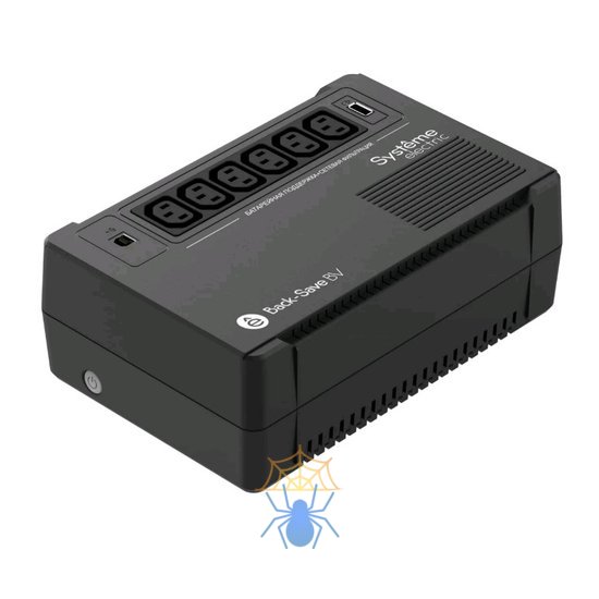 ИБП Back-Save BV Systeme Electric 800 ВА, автоматическая регулировка напряжения, 6 розеток С13, 230 В, 1 USB Type-A фото