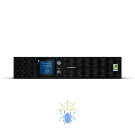 ИБП CyberPower PR1000ELCDRT2UA, Rackmount, Line-Interactive, 1000VA/900W, 8 IEC-320 С13 розеток, USB&Serial, RJ11/RJ45, SNMPslot, LCD дисплей, Black, 0.6х0.5х0.3м., 30.2кг. фото 2