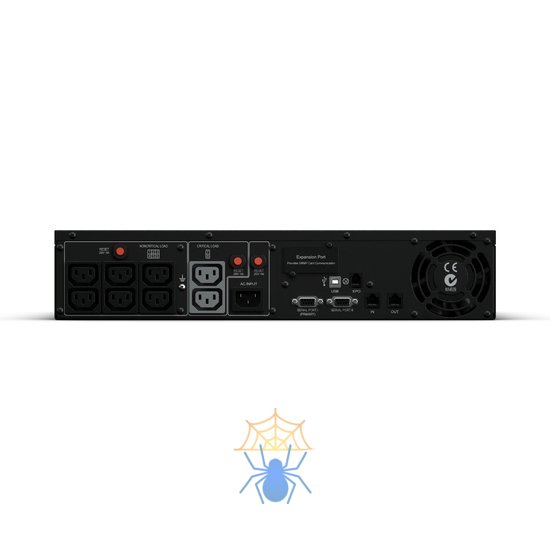 ИБП CyberPower PR1000ELCDRT2UA, Rackmount, Line-Interactive, 1000VA/900W, 8 IEC-320 С13 розеток, USB&Serial, RJ11/RJ45, SNMPslot, LCD дисплей, Black, 0.6х0.5х0.3м., 30.2кг. фото 3