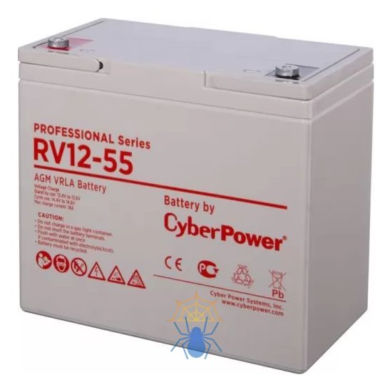 Аккумуляторная батарея PS CyberPower RV 12-55 / 12 В 55 Ач фото