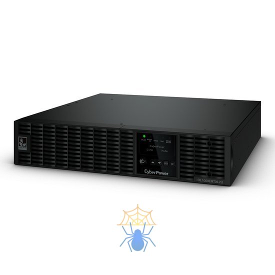 ИБП CyberPower OL1000ERTXL2U, Rackmount, Online, 1000VA/900W, 8 IEC-320 С13 розеток, USB&Serial, RJ11/RJ45, SNMPslot, LCD дисплей, Black, 0.5х0.6х0.2м., 21.7кг. фото