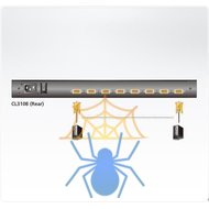 Квм консоль ATEN 18.5" 8-Port PS/2-USB VGA Single Rail WideScreen LCD KVM Switch фото 3