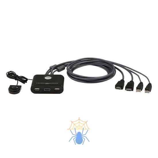 Квм переключатель ATEN 2-Port USB FHD HDMI Cable KVM Switch фото