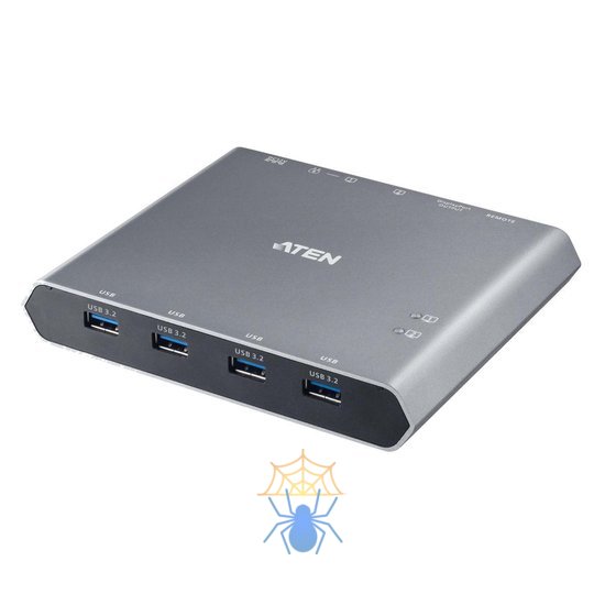 Док-переключатель ATEN 2-Port 4K DisplayPort USB-C KVM Dock Switch with Power Pass-through фото 2