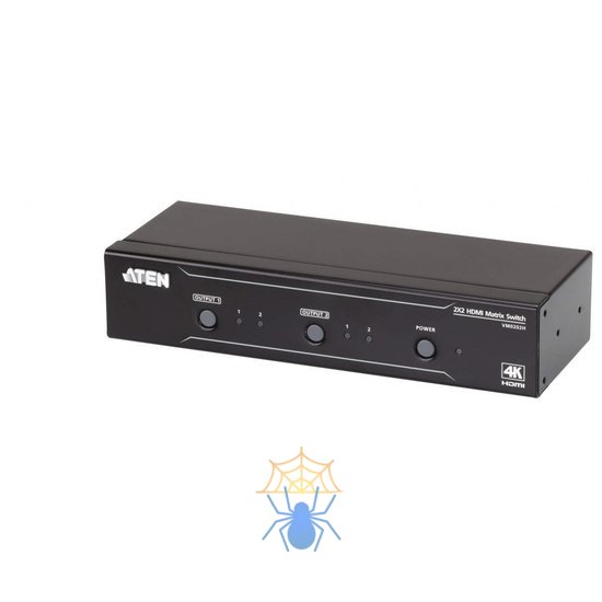 Переключатель, электрон., HDMI, 2> 2 мониторов, без шнуров, (передача сигнала до 20 м.;480p/720p/1080i/1080p-1920x1080/VGA/SVGA/SXGA/UXGA-1600x1200/WUXGA-1920x1200) фото
