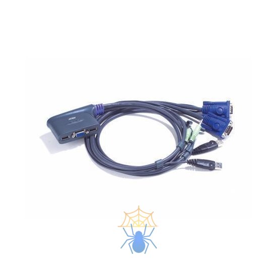 Квм переключатель ATEN 2-Port USB VGA/Audio Cable KVM Switch (1.8m) фото