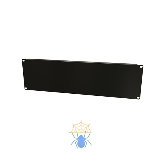Hyperline BPV-3-RAL9005 Фальш-панель на 3U, цвет черный (RAL 9005) фото