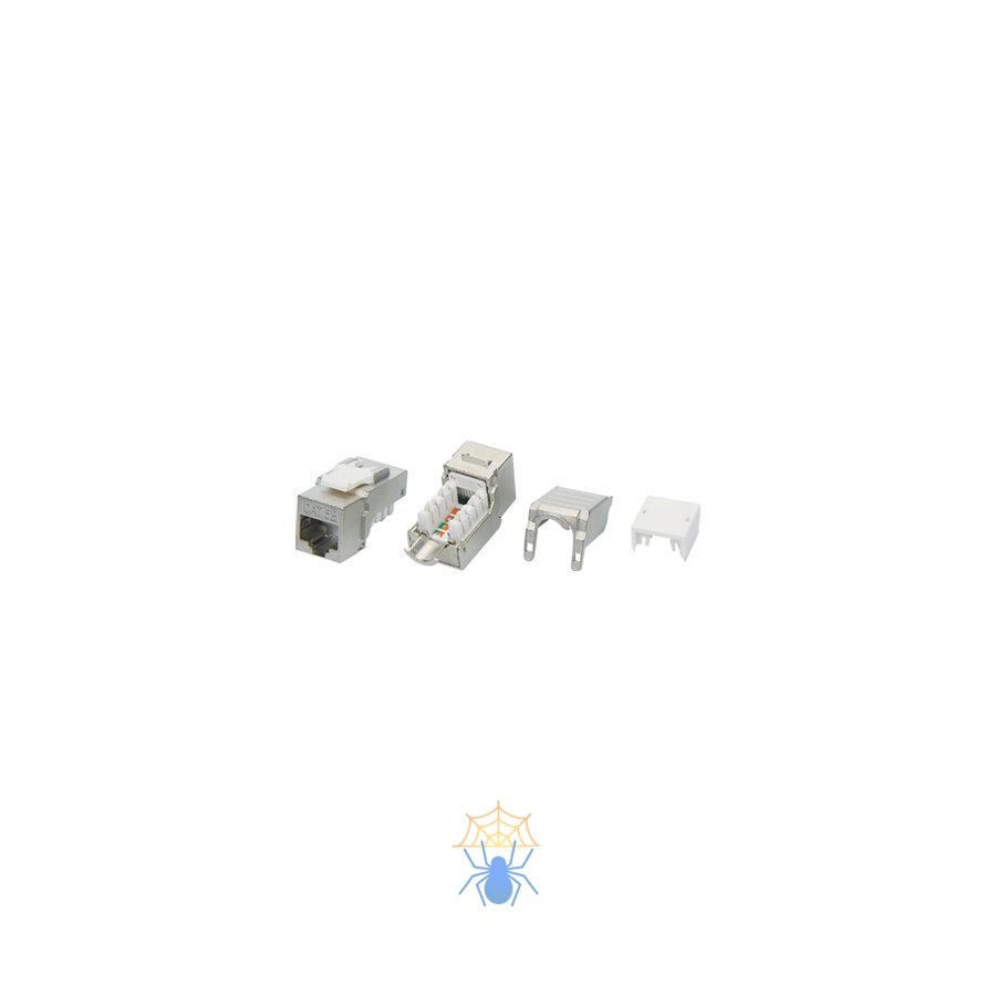 Hyperline KJ9-8P8C-C5e-90-SH-F-WH Вставка Keystone Jack RJ-45(8P8C), категория 5e, экранированная фото