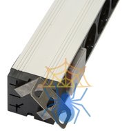 Hyperline SHZ19-8SH-S-IEC Блок розеток для 19" шкафов, горизонтальный, 8 розеток Schuko, выключатель с подсветкой, без кабеля питания, входной разъем IEC320 C14 10А, 250В, 482.6x44.4x44.4мм (ШхГхВ), корпус алюминий фото 4