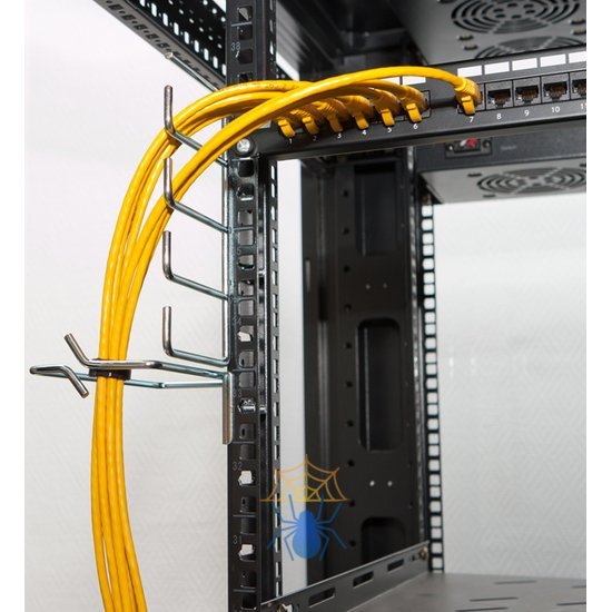 Hyperline CMW-VR-190 Кольцо организационное для укладки кабеля 190х85 мм, металлическое, для шкафов Hyperline и ZPAS фото 2