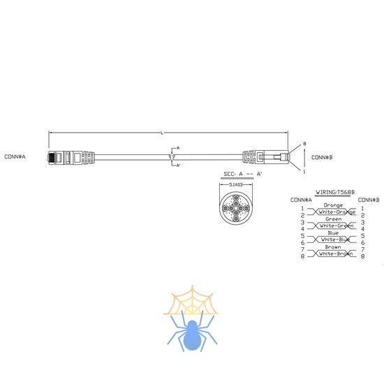 Hyperline PC-LPM-UTP-RJ45-RJ45-C5e-0.5M-LSZH-OR Патч-корд U/UTP, Cat.5е (100% Fluke Component Tested), LSZH, 0.5 м, оранжевый фото 2