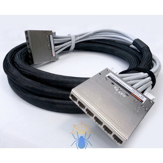 Hyperline PPTR-CT-CSS/C6AS-D-CSS/C6AS-LSZH-25M-GY Претерминированная медная кабельная сборка с кассетами на обоих концах, категория 6A, экранированная, LSZH, 25 м, цвет серый фото