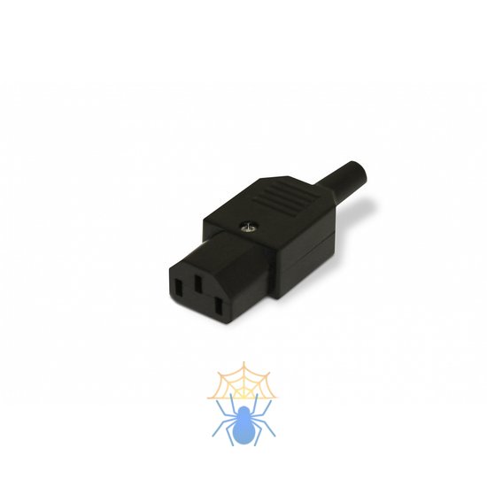 Hyperline CON-IEC320C13 Разъем IEC 60320 C13 220В 10A на кабель (плоские контакты внутри разъема), прямой фото