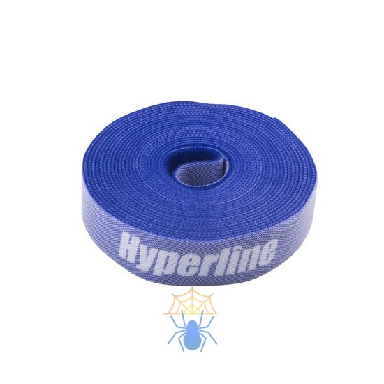 Hyperline WASNR-5x25-BL Лента (липучка) в рулоне, ширина 25 мм, длина 5 м, синяя фото