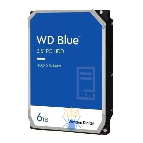 Жесткий диск SATA 6TB 6GB/S 256MB BLUE WD60EZAX WDC фото 2