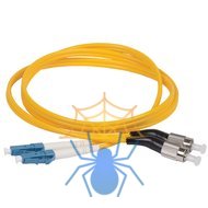 ITK Оптический коммутационный переходной шнур (патч-корд), для одномодового кабеля (SM), 9/125 (OS2), FC/UPC-LC/UPC, двойного исполнения (Duplex), LSZH, 2м фото