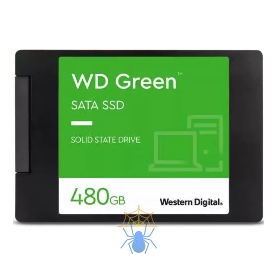 SSD жесткий диск SATA2.5" 480GB SLC GREEN WDS480G3G0A WDC фото