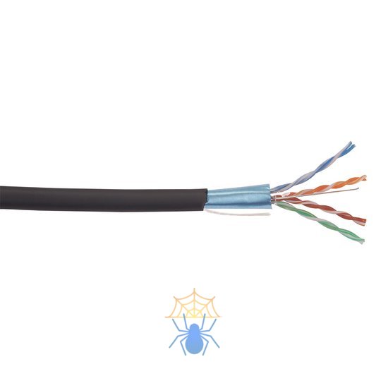 Lan-кабель ITK Витая пара F/UTP кат.5E 4х2х24AWG LDPE черный (305м) фото