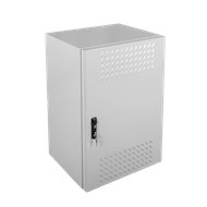 Шкаф уличный всепогодный настенный укомплектованный 15U (Ш600 × Г300) комплектация T2-IP65 ЦМО ШТВ-Н-15.6.3-4ААА-Т2 30130010013