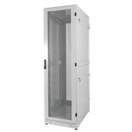Шкаф серверный напольный 42U (600 × 1000) дверь перфорированная 2 шт. цвет черный ЦМО ШТК-М-42.6.10-44АА-9005 30144568351