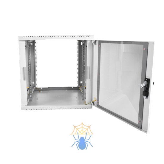 Шкаф телекоммуникационный настенный разборный 9U (600 × 650) съемные стенки, дверь стекло фото 3