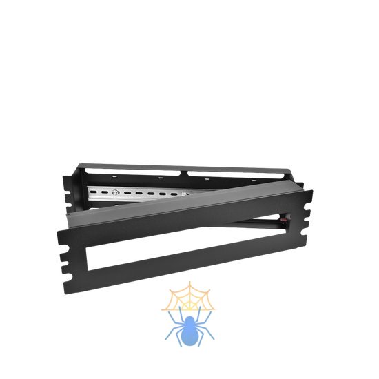19″ панель с DIN-рейкой PS-3U, цвет черный, 40409001001 фото 4