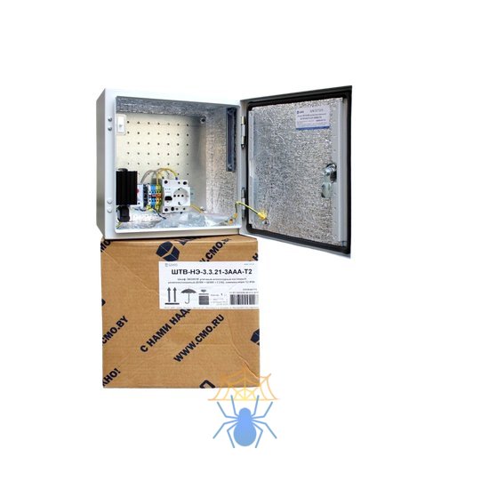 Шкаф ЭКОНОМ уличный всепогодный настенный укомплектованный (В400 × Ш400 × Г250), комплектация T2-IP66 фото 5