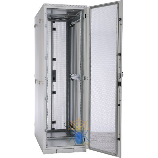 Шкаф серверный напольный 45U (800 × 1200) дверь перфорированная 2 шт. фото 2