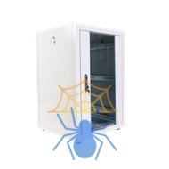 Шкаф телекоммуникационный напольный ЭКОНОМ 18U (600 × 600) дверь стекло, дверь металл фото