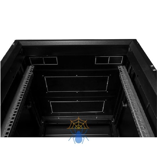 Шкаф телекоммуникационный напольный ПРОФ универсальный 42U (600 × 800) дверь стекло, черный, в сборе, 30141515400 фото 4