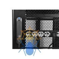 Шкаф серверный ПРОФ напольный 42U (800 × 1000) дверь перф., задние двойные перф., черный, в сборе, 30045000606 фото 5