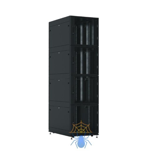 ШТК-СП-К-4-44.6.10-44АА-Ч Шкаф серверный ПРОФ напольный колокейшн 44U (600 ? 1000) 4 секции, дверь перф. 2 шт., черный, в сборе фото