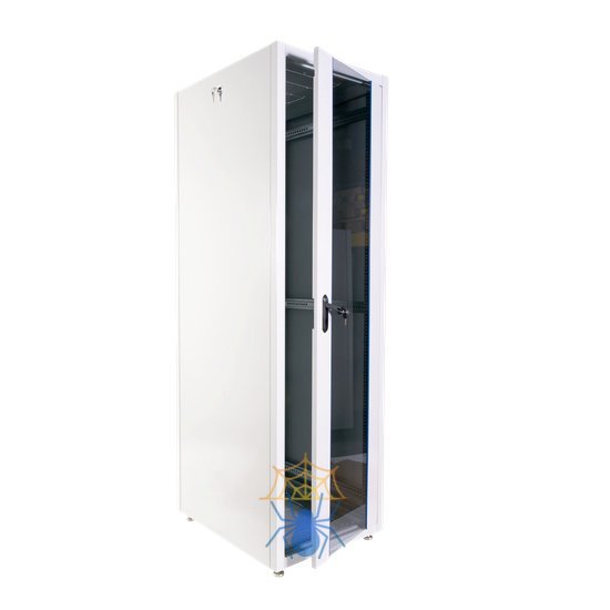 Шкаф телекоммуникационный напольный ЭКОНОМ 42U (600 × 1000) дверь стекло, дверь металл фото 2