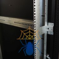 Шкаф ЦМО Шкаф серверный напольный 48U (800  1200) дверь перфорированная, задние двойные перфорированные, цвет черный фото 4