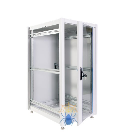 Шкаф телекоммуникационный напольный ЭКОНОМ 24U (600 × 1000) дверь стекло, дверь металл фото 3