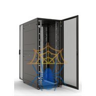 Шкаф серверный ПРОФ напольный 48U (800 × 1000) дверь перф. 2 шт., черный, в сборе, 30144549602 фото 6