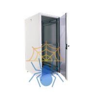 Шкаф телекоммуникационный напольный ЭКОНОМ 24U (600 × 1000) дверь стекло, дверь металл фото 2