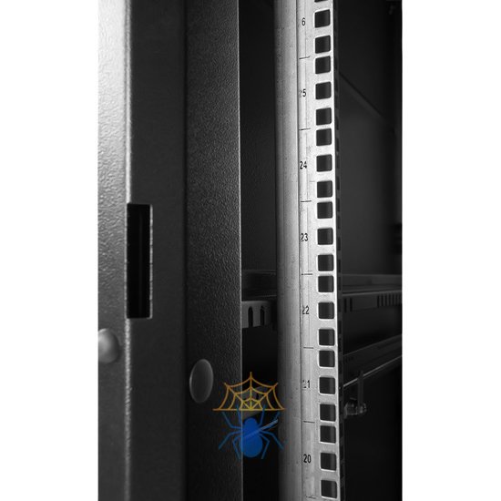 Шкаф телекоммуникационный напольный ПРОФ универсальный 42U (600 × 800) дверь стекло, черный, в сборе, 30141515400 фото 5