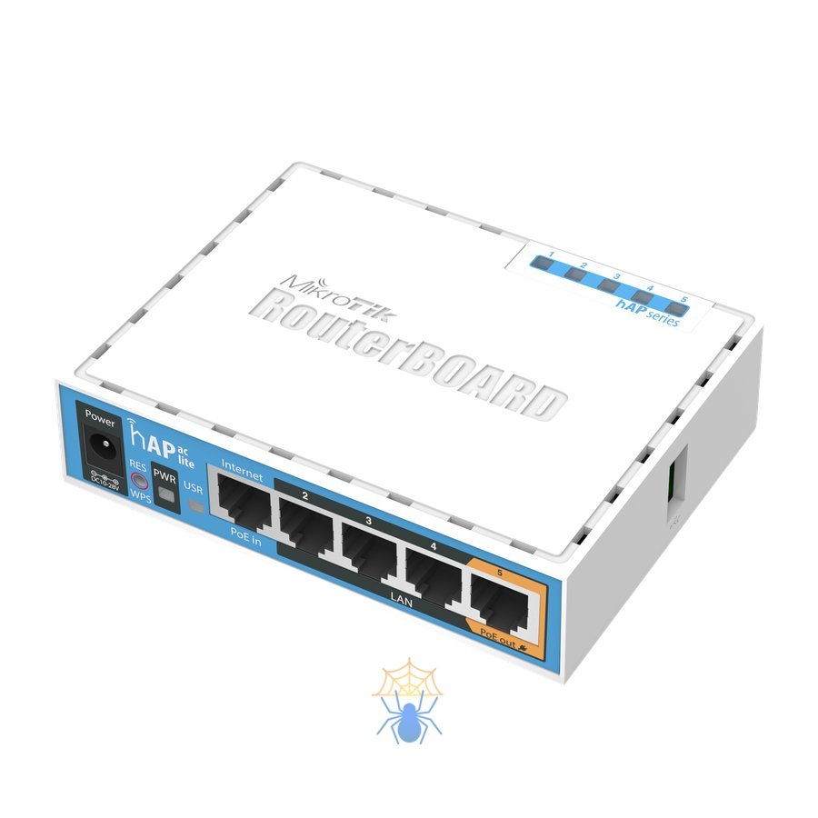 Роутер MikroTik hAP ac lite RB952Ui-5ac2nD купить по низкой цене в  Telecom-Sales.ru