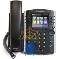Телефон Polycom VVX 411 12-line Desktop Phone Gigabit Ethernet with HD Voice. POE. Ships without power supply and factory disabled media encryption. фото