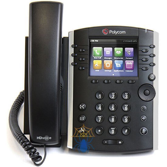 Телефон Polycom VVX 411 12-line Desktop Phone Gigabit Ethernet with HD Voice. POE. Ships without power supply and factory disabled media encryption. фото