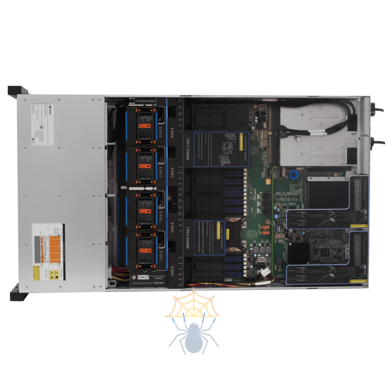 Серверная платформа SNR-SR4224RS  Rack 4U,2xXeon 1-2st Gen TDP 205W(LGA3647),24xDDR4/2666MHz(upto 3TB),24xHDD LFF/SFF SATA,noRAID,upto2xM.2,3xPCIx8 riser,2x1200W фото 2