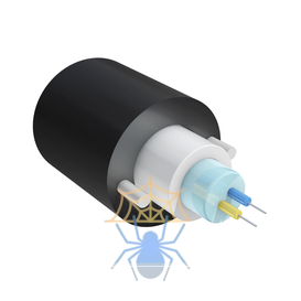 Кабель оптический самонесущий диэлектрический, 2 волокна, 1.0кН, катушка 2км. фото